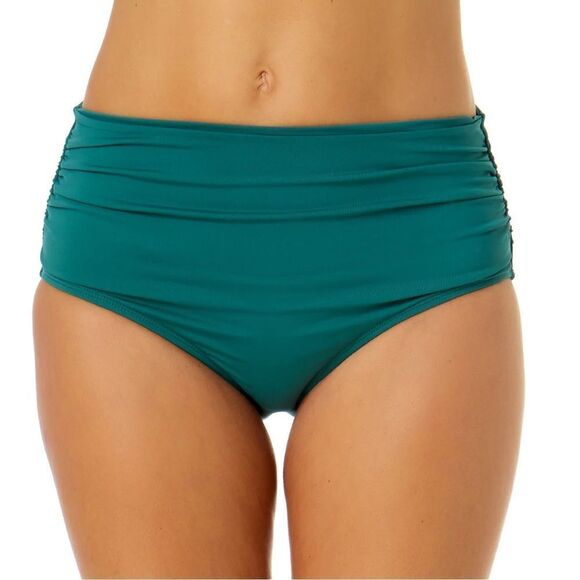 NWT Anne Cole Convertible High Waist Shirred Swim Bottom - Picture 1 of 6
